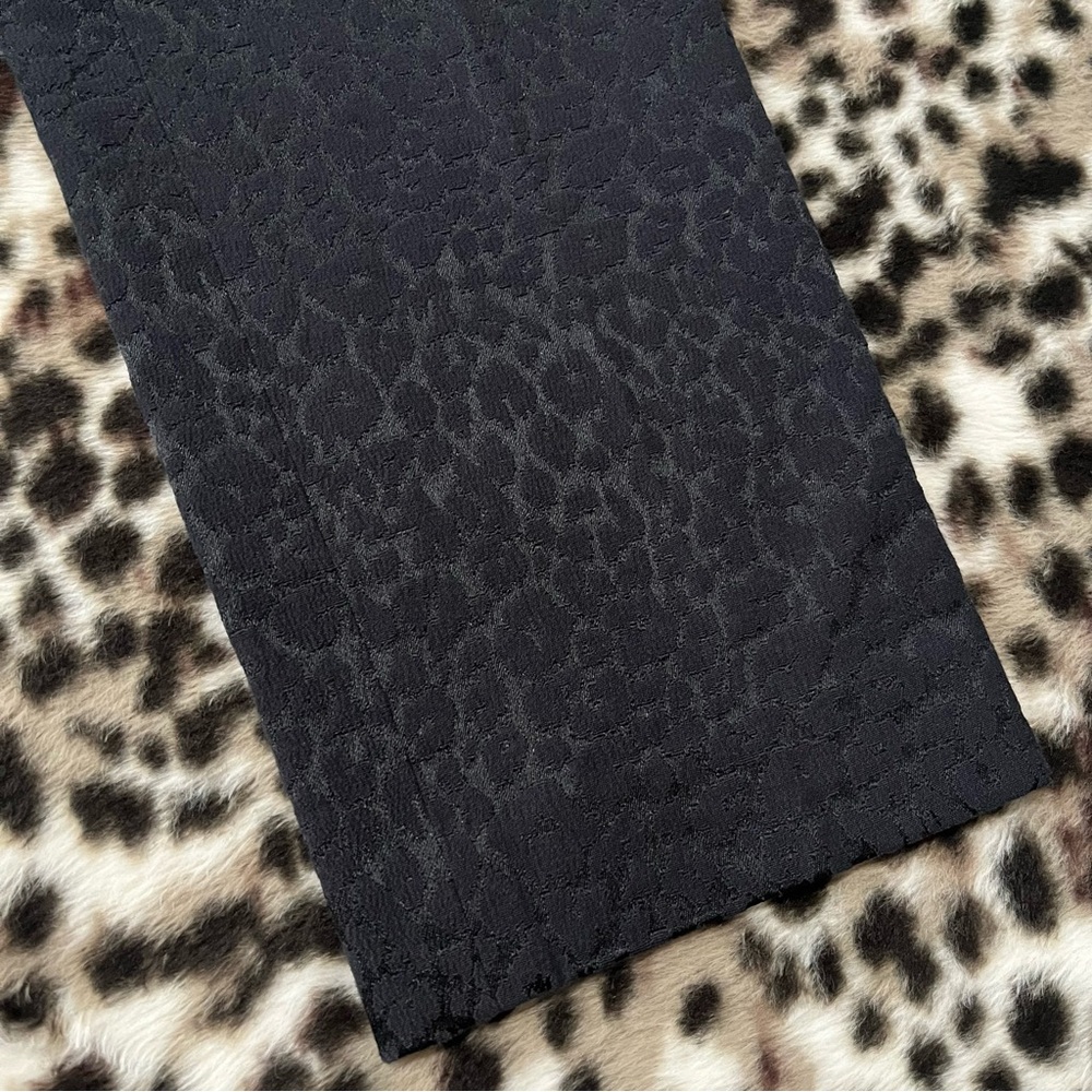 Ann Taylor Loft size 4p women’s black animal print pants - Picture 6 of 8